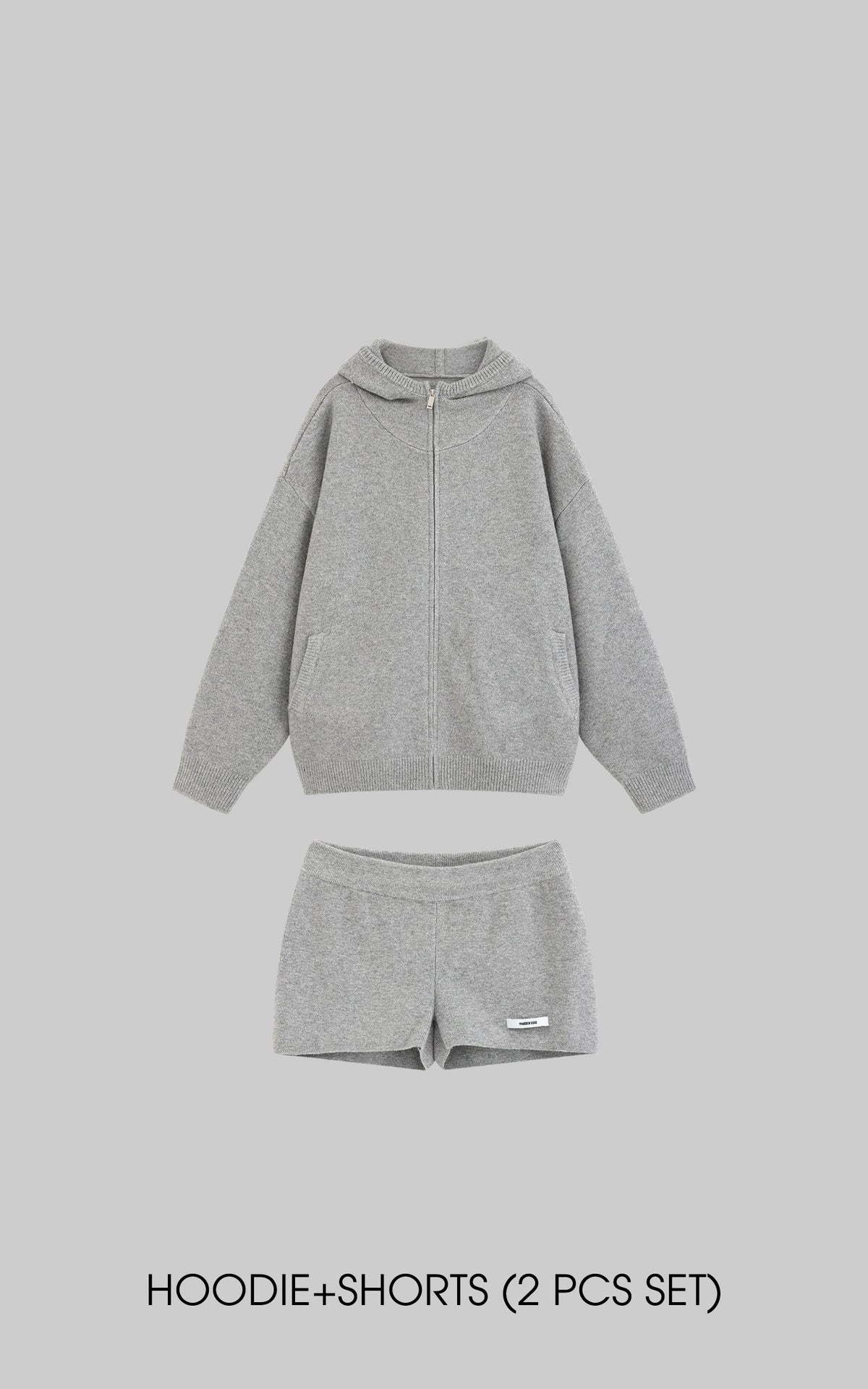 Oversized Hoodie & Shorts Set - Streetwear-Inspired Design