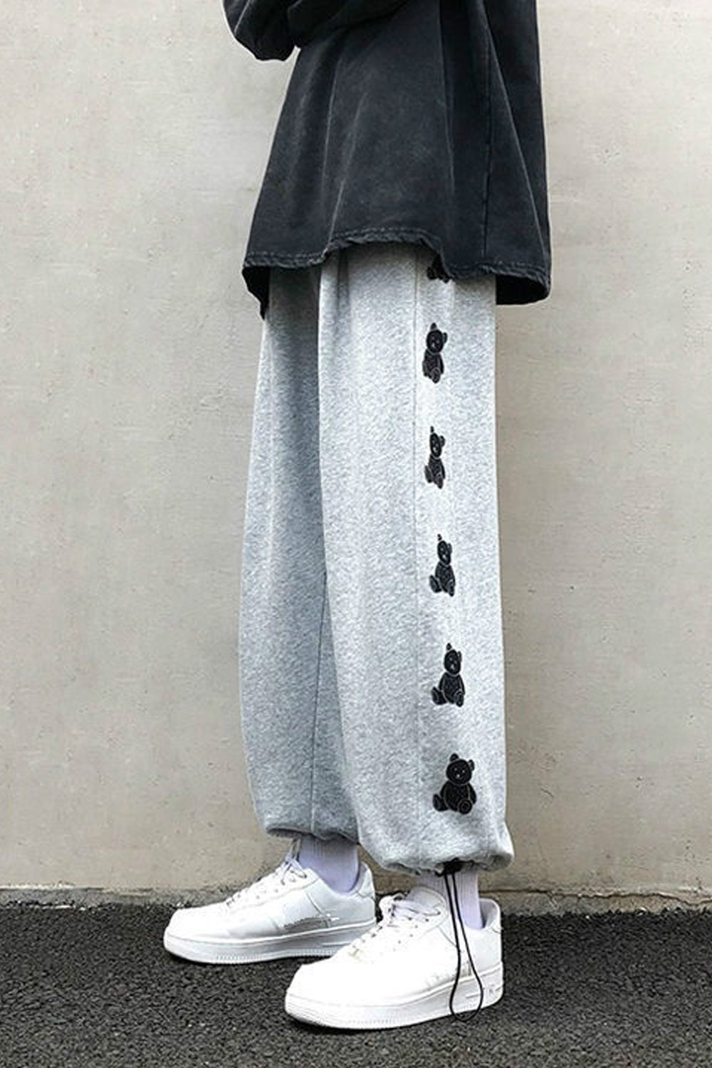 Bear Side Printed Jogger Sweatpants