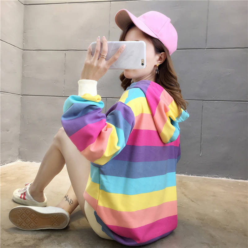 Cute Pastel Rainbow Colors Hoodie