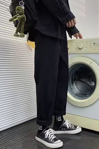 Long Straight Slim Men Jeans Pants