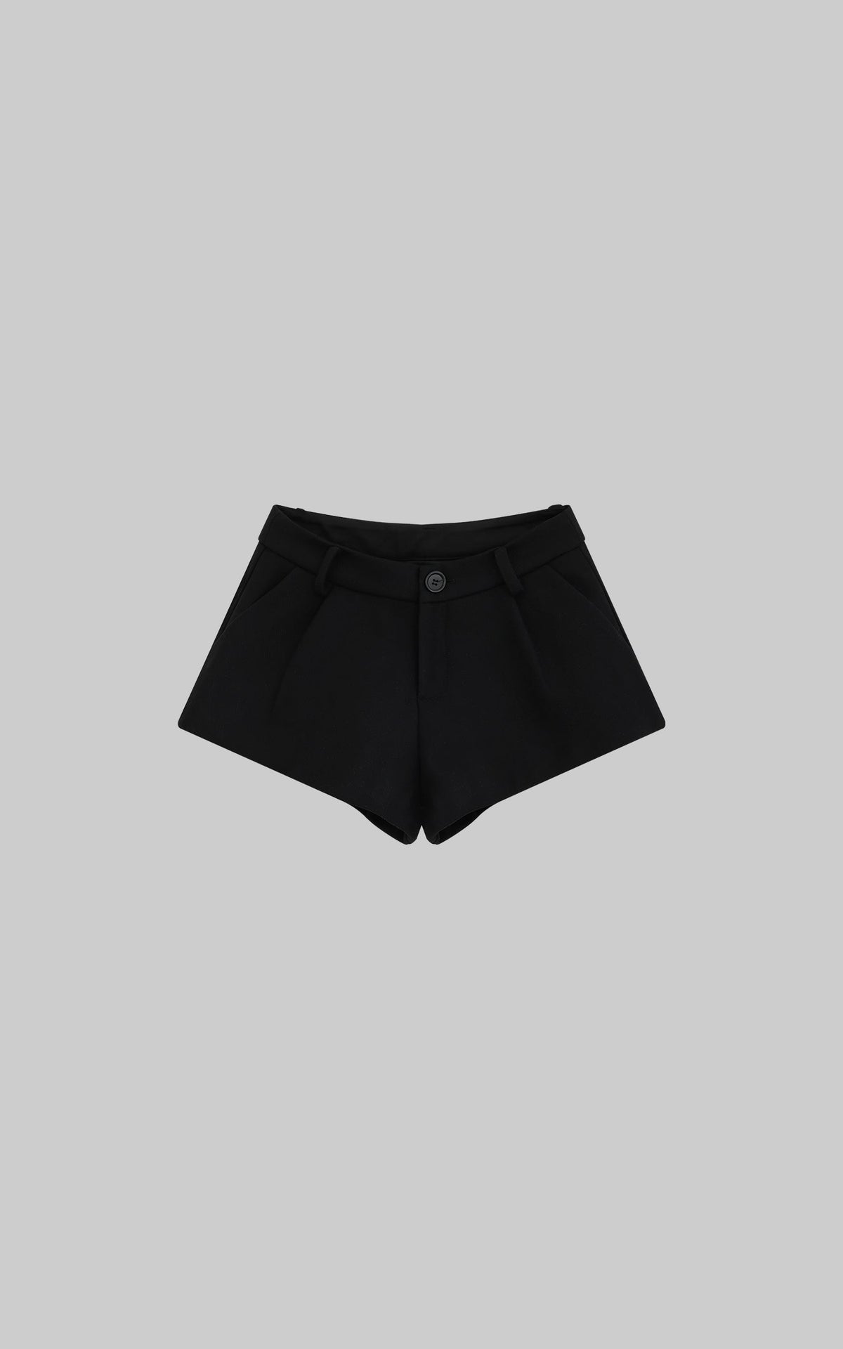 High-Waisted Wool-Blend Shorts