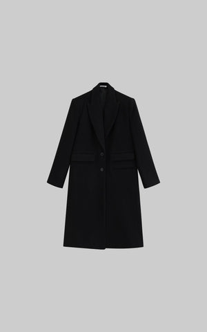Oversized Wool Coat - Classic Longline Silhouette