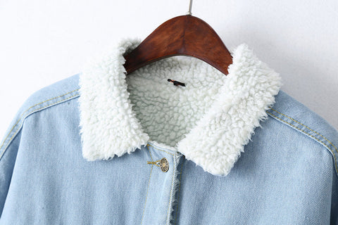 Winter Fur Denim Jacket