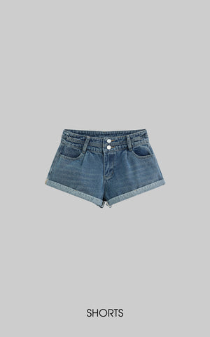 Denim Layered Set â€?Jacket, Shorts & Tank