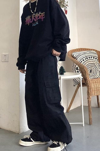 Loose Wide Leg Hip Hop Cargo Men Pants