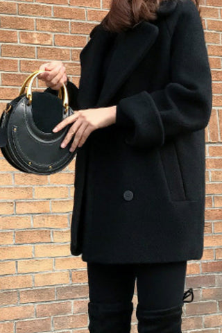 Retro Wool Blends Thickening Coat