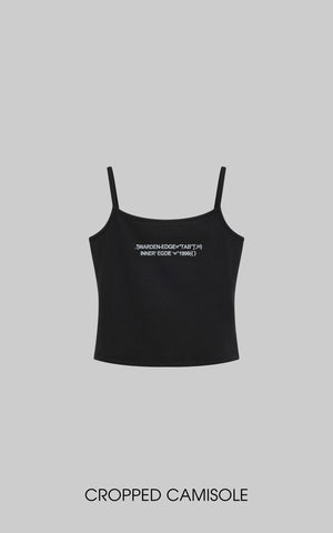Low-Waist Flared Pants & Cropped Camisole Set
