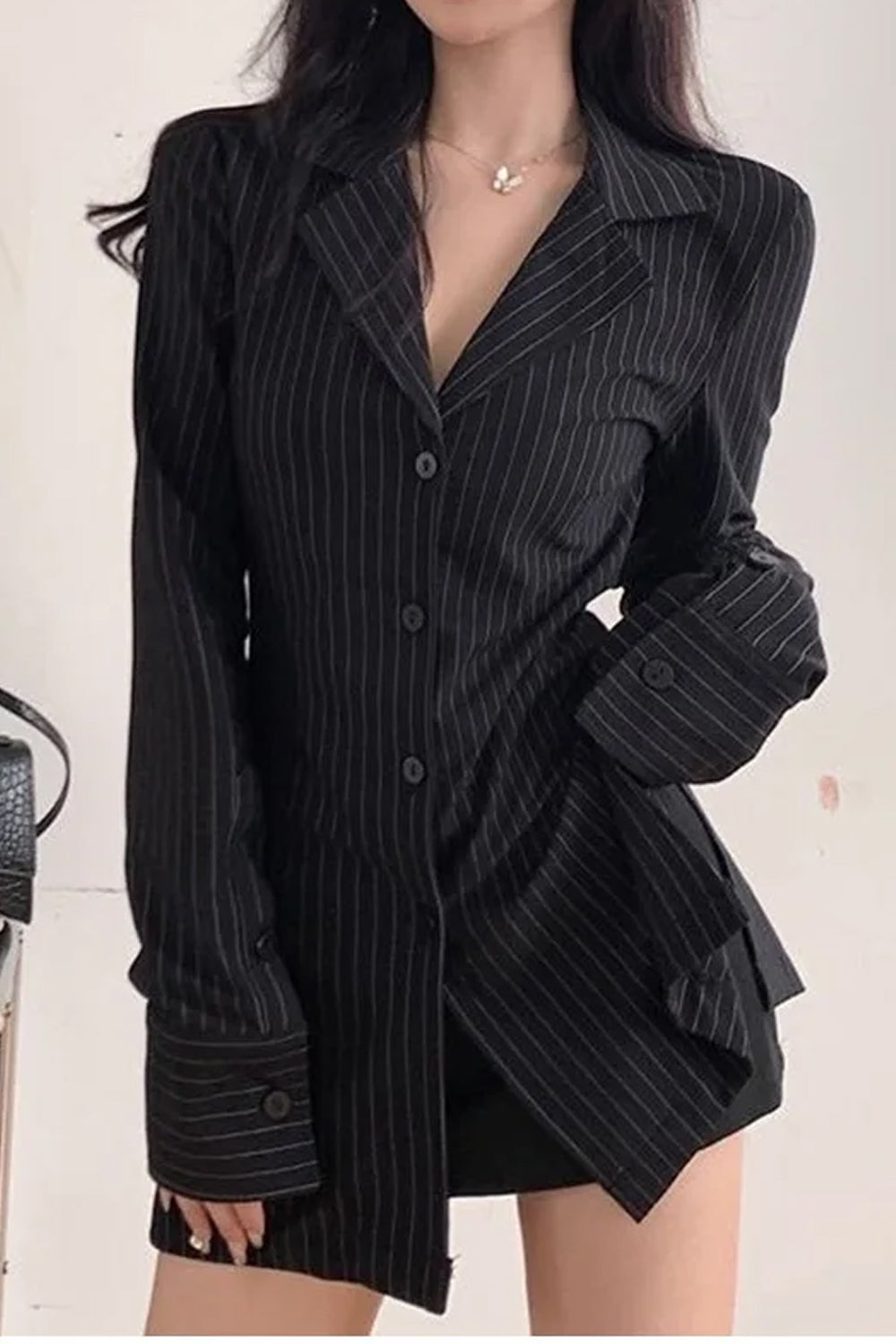 Loose V-Neck Elegant Office Blouse Shirt