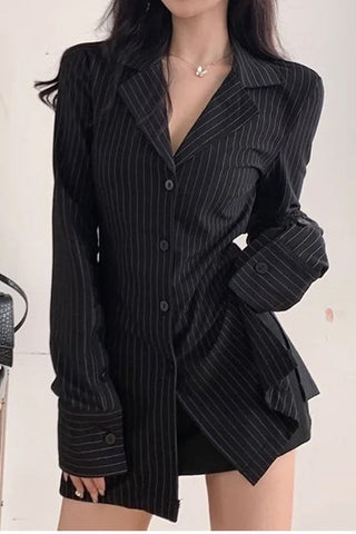 Loose V-Neck Elegant Office Blouse Shirt