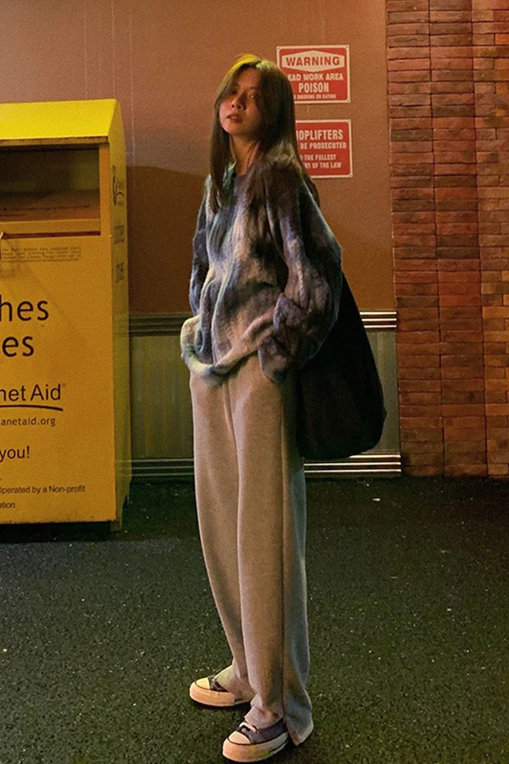 Tie Dye Colors Gradient Loose Sweater