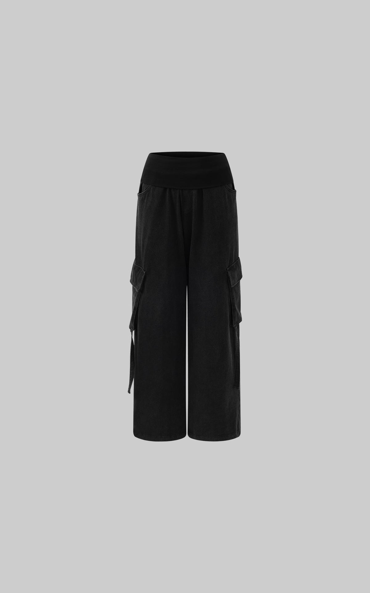 Rupture-Waist Oversized Cargo Pants