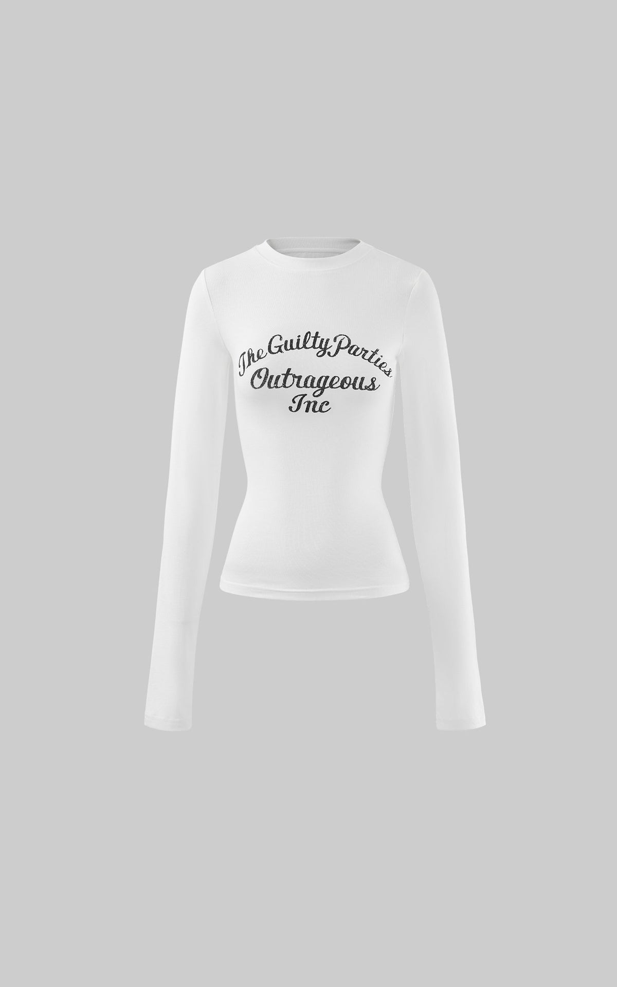 Graphic Long Sleeve Tee with Slim Fit and Streetwear Edge