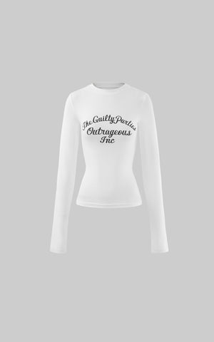 Graphic Long Sleeve Tee with Slim Fit and Streetwear Edge