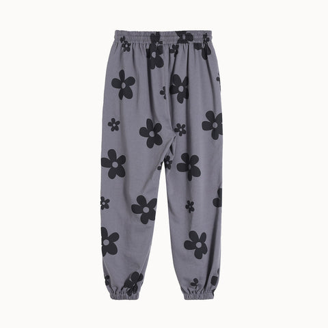 Elastic Waisted Aesthetic Daisy Floral Joggers Pants