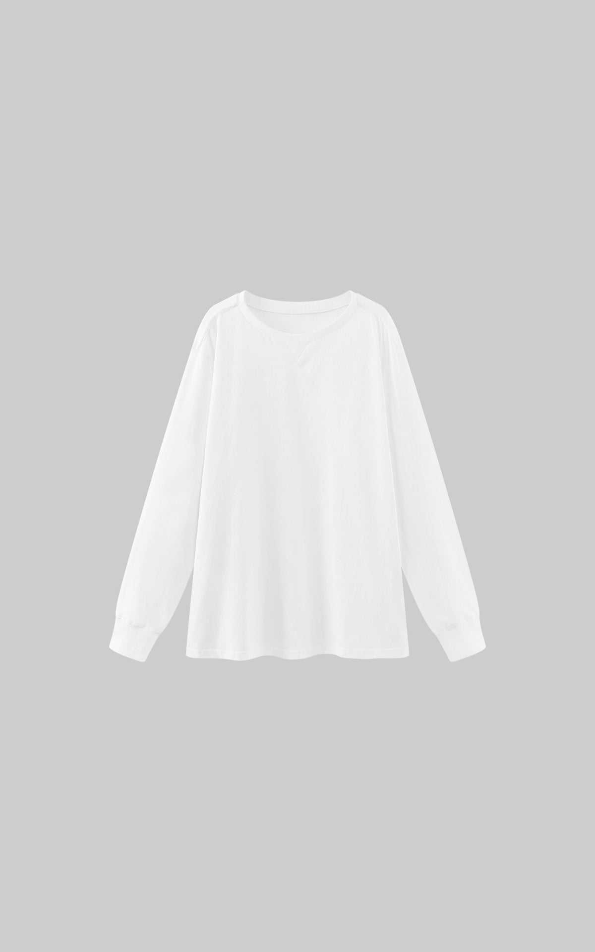 Oversized Cotton Long Sleeve T-Shirt