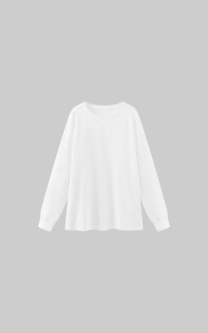 Oversized Cotton Long Sleeve T-Shirt