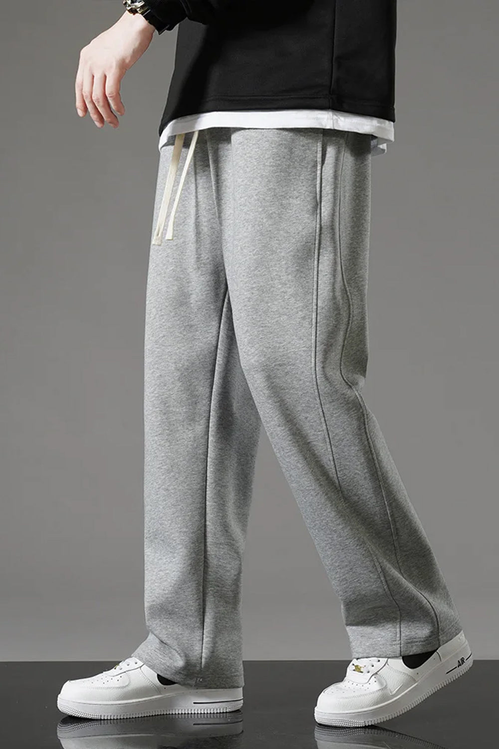 Loose Drawstring Elastic Waist Sweatpants