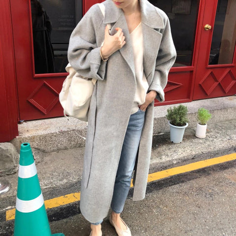 Long Elegant Loose Overcoat