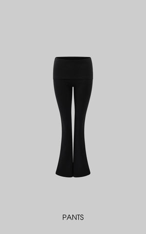 Low-Waist Flared Pants & Cropped Camisole Set