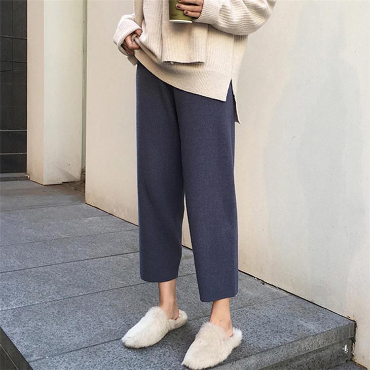 High Waist Elegant Knitted Pants