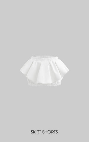 A-Line Peplum Skirt Shorts