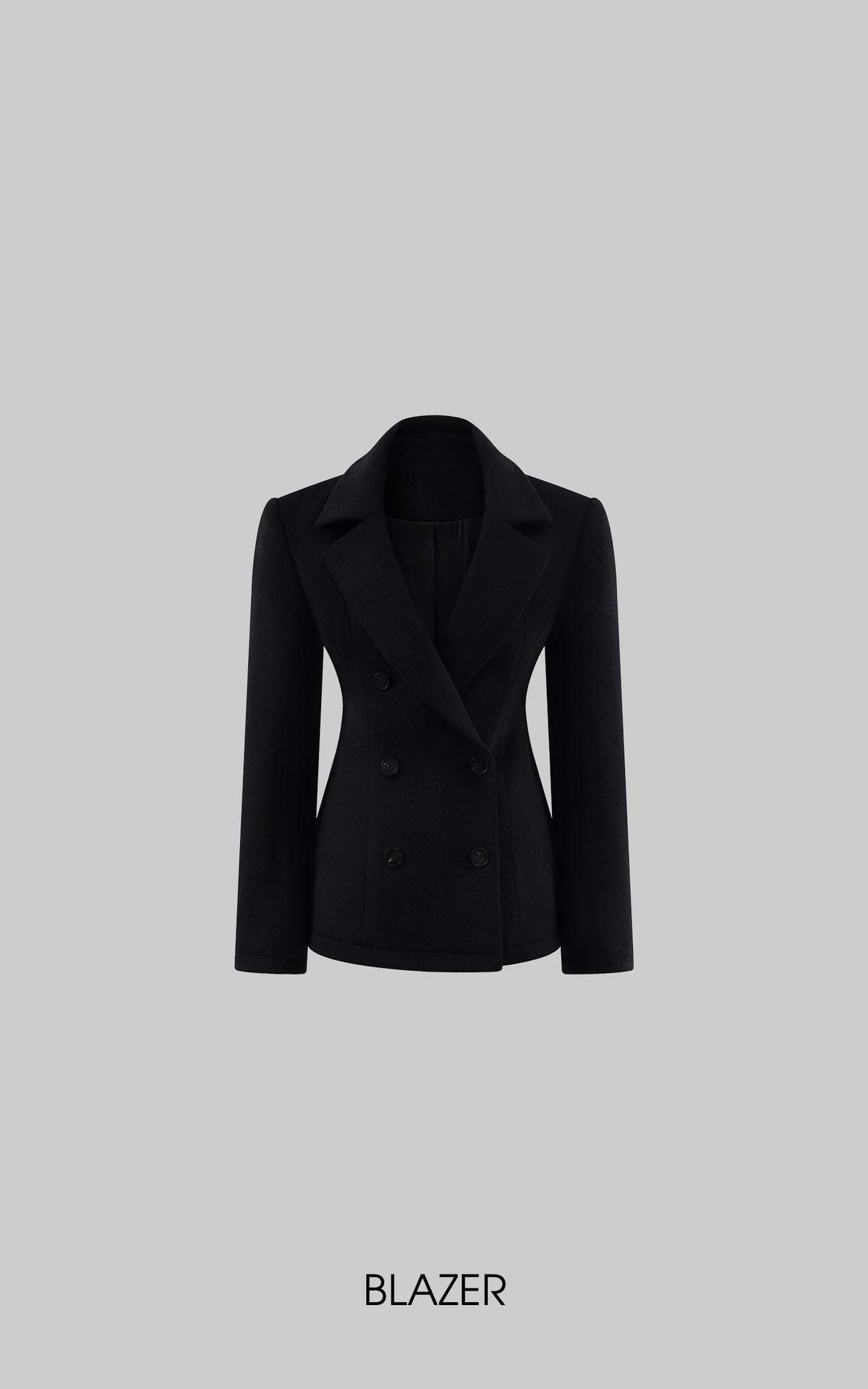 Sculpted Double-Breasted Blazer