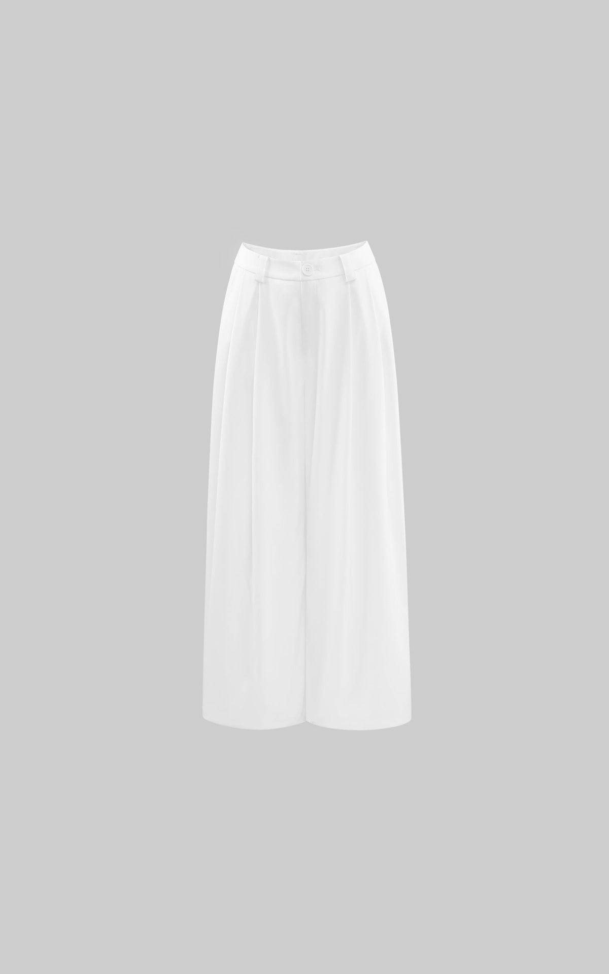 Wide-Leg Tailored Casual Pants with Pleats