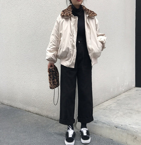 High Waist Loose Casual Solid Long Pants