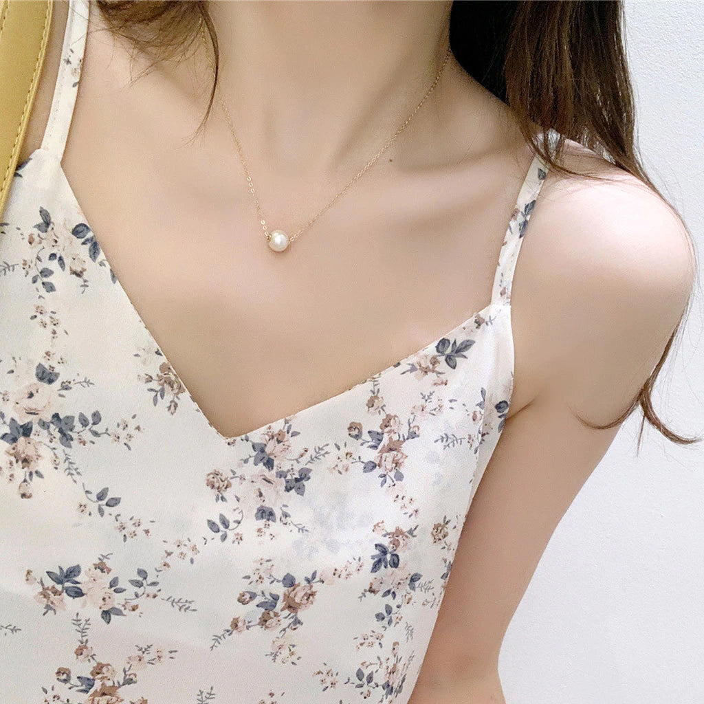 Florals Pattern V-Neck Sexy Casual Tank Top