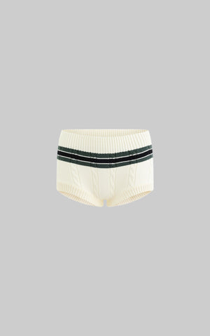 Vintage Striped Knit Shorts