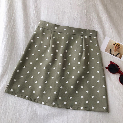 Sexy Polka Dot Skinny Bodycon Skirt