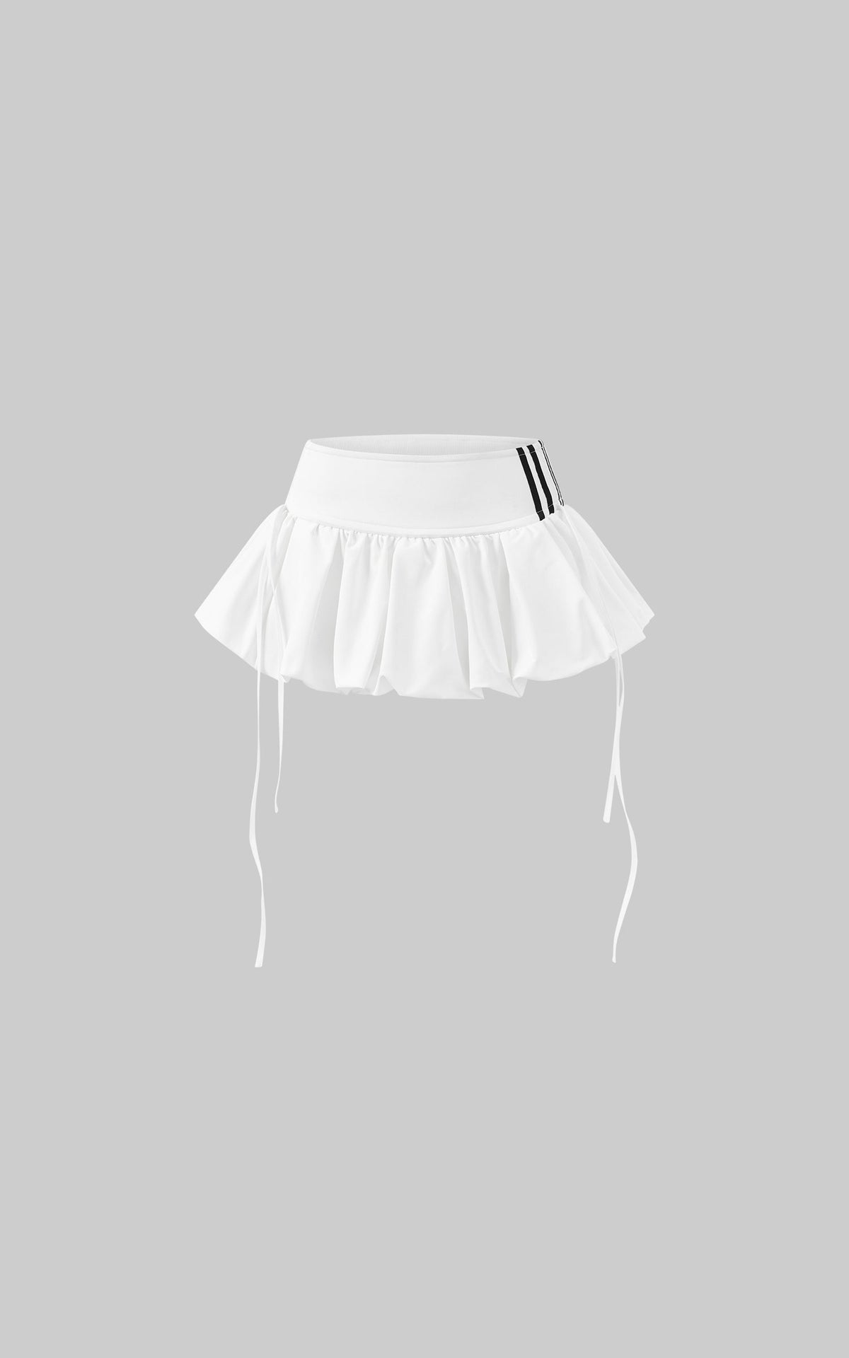 Ruched Bubble Mini Skirt