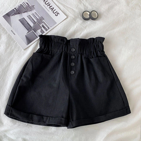 Elastic Waist Cute Colors Casual Shorts Pants