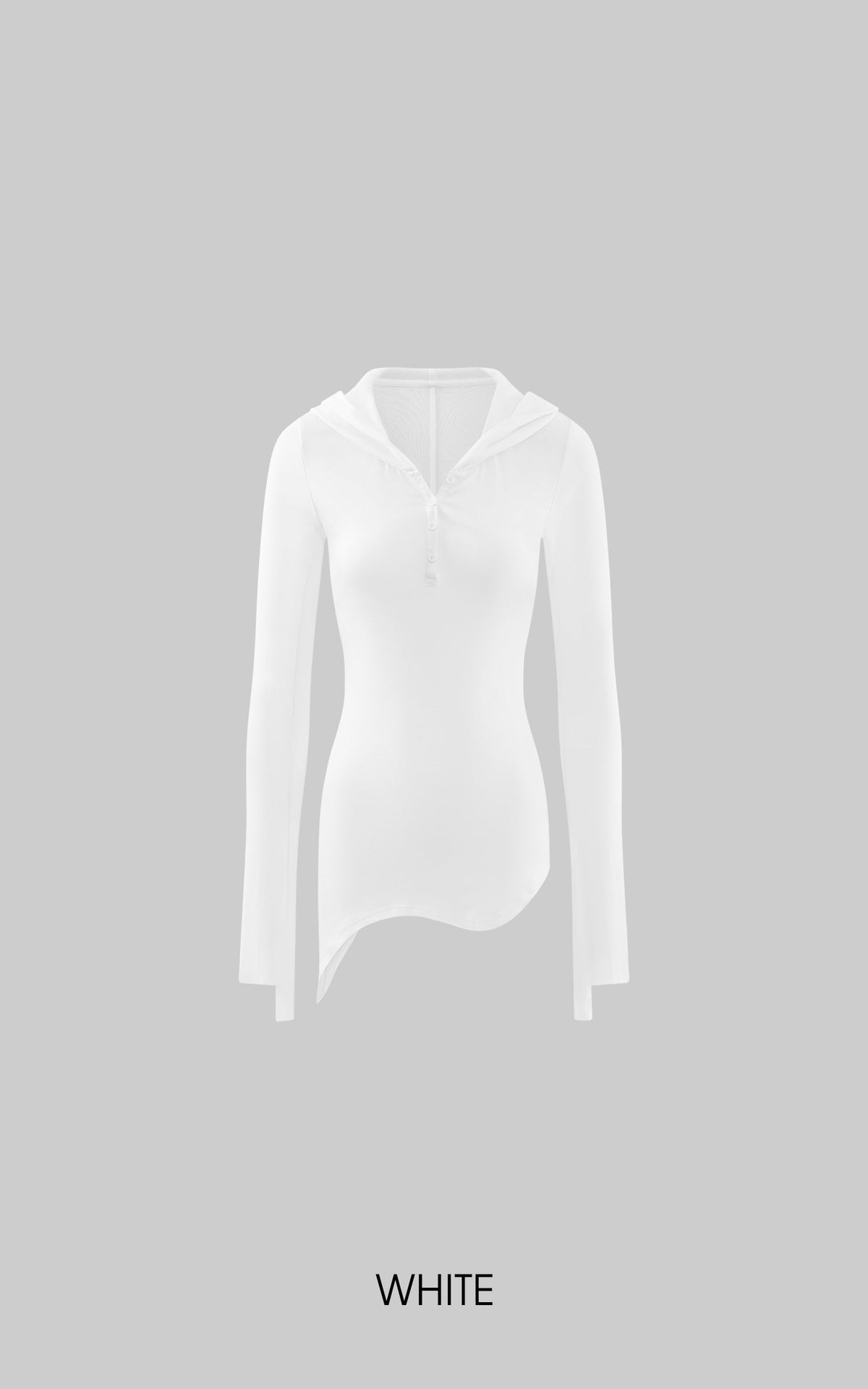 Slim Fit Hooded Long Sleeve Tee