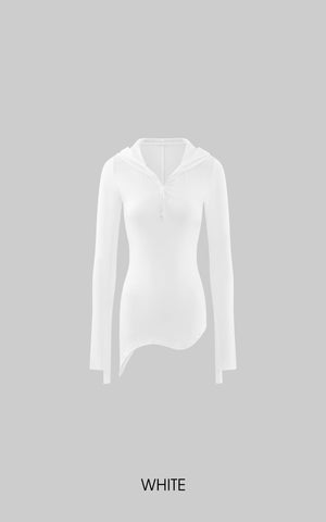 Slim Fit Hooded Long Sleeve Tee