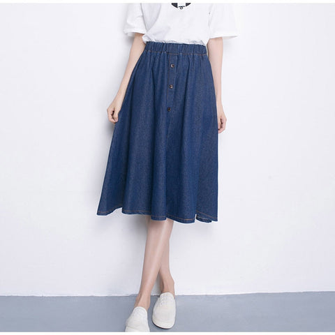 Denim Jeans A-Line Skirt