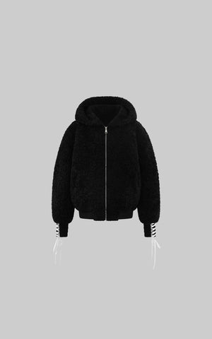 Textured Fleece Hoodie