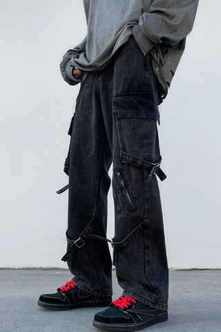 Loose Hip Hop Cargo Jeans Pants