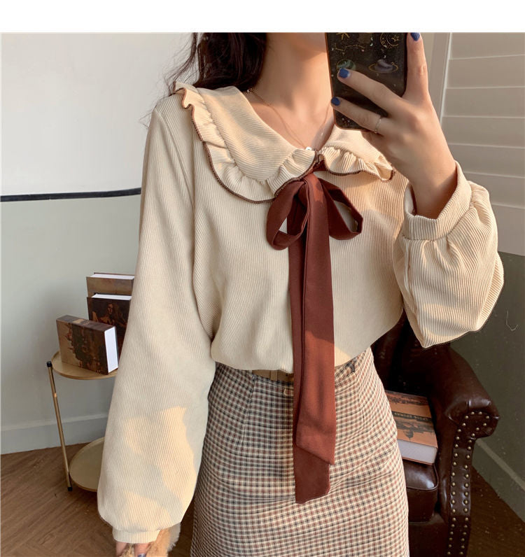 Bow Peter Pan Collar Kawaii Blouse Shirt