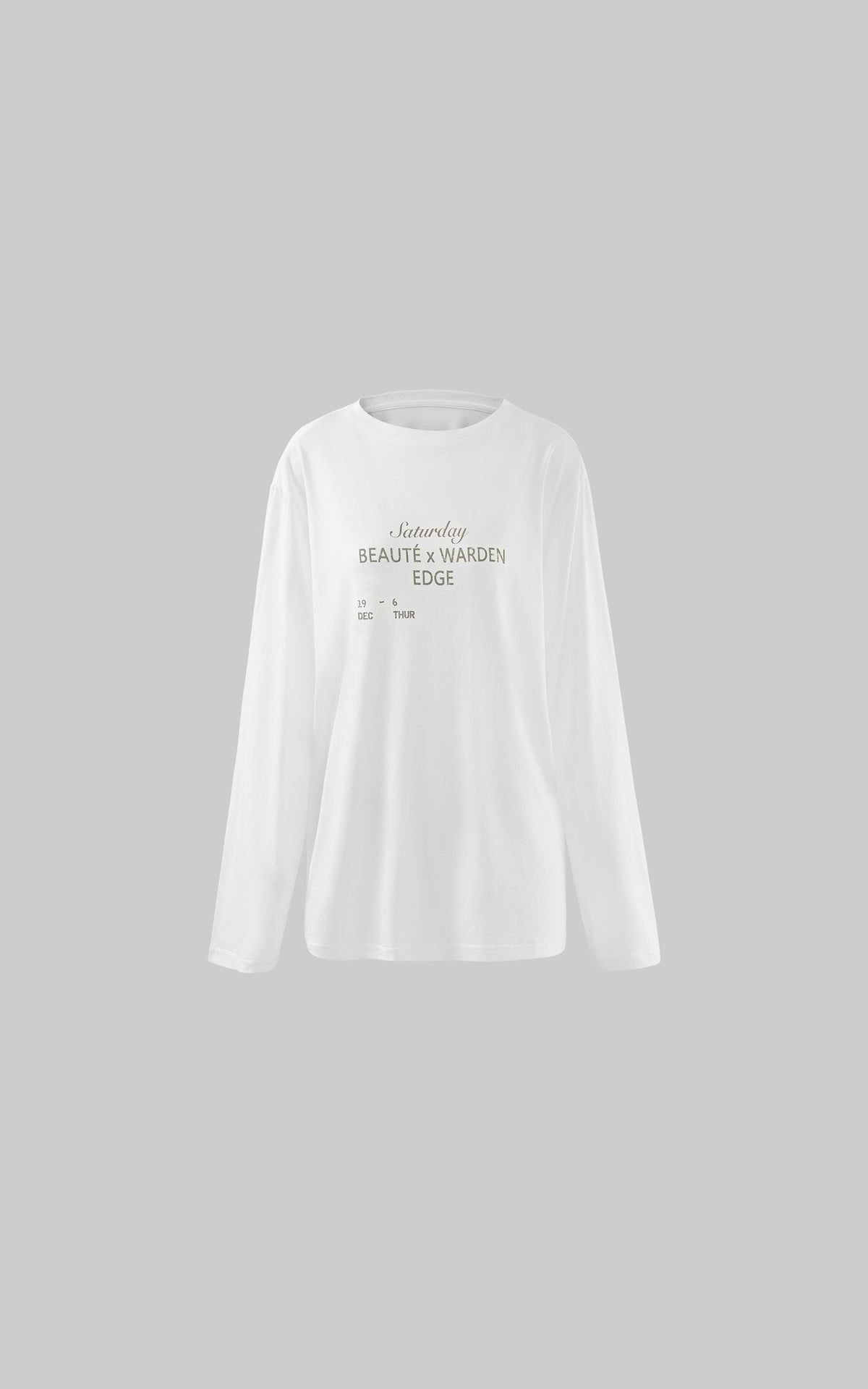 Graphic Print Long Sleeve T-Shirt Minimal Streetwear Style