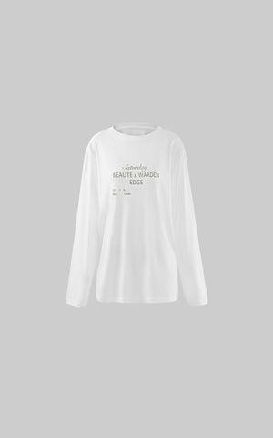 Graphic Print Long Sleeve T-Shirt Minimal Streetwear Style