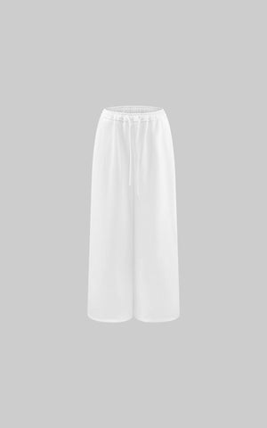 Wide-Leg Fleece Sweatpants