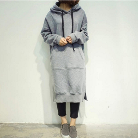 Casual Loose Long Hoodie