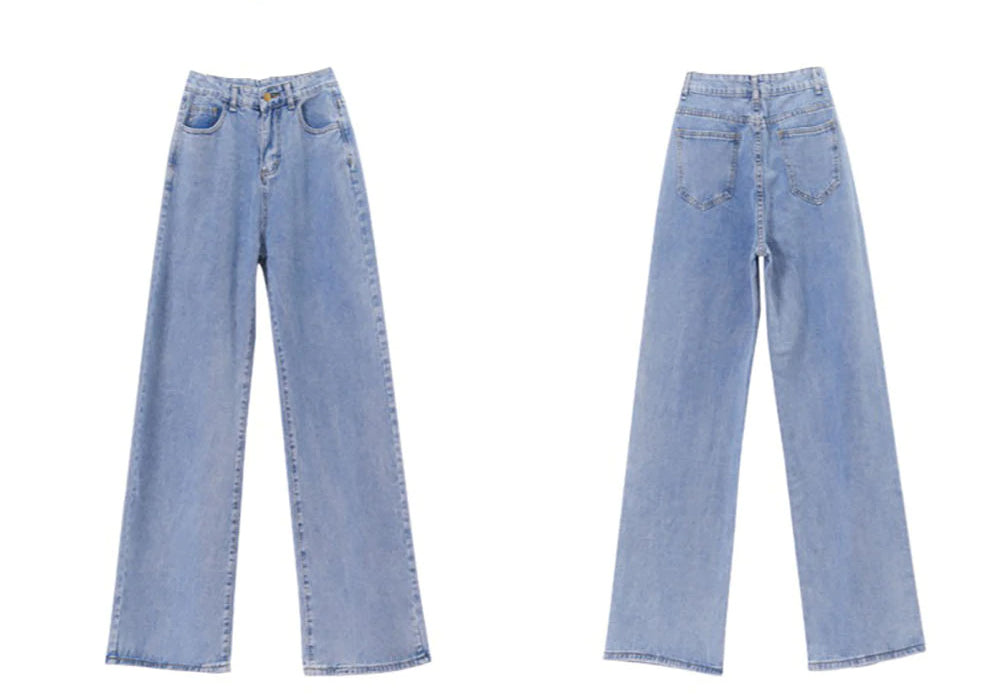 High Waist Vintage Wide Leg Jeans