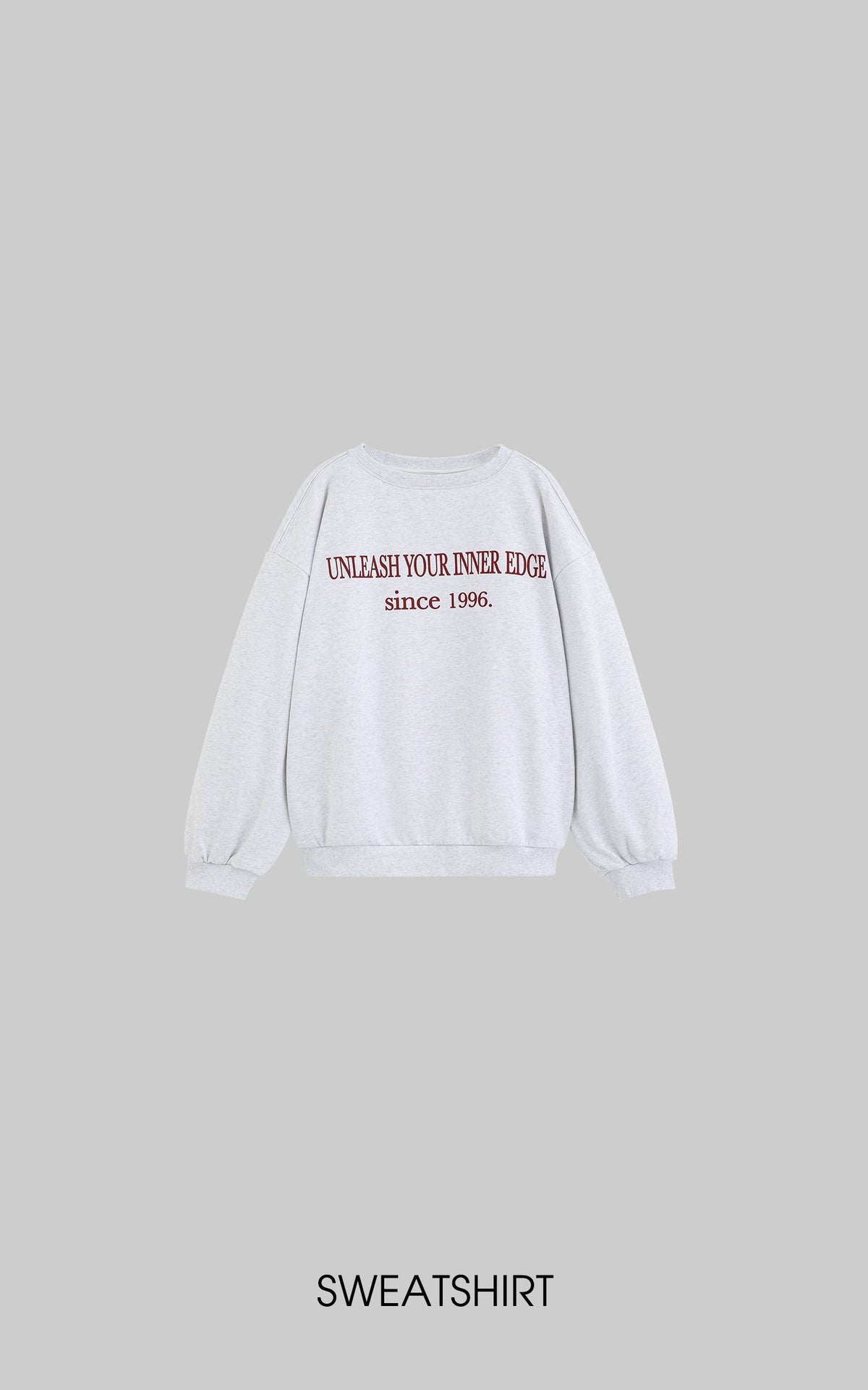 Crewneck Sweatshirt + Shorts + Wide-Leg Pants Set