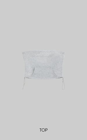 Grey Contrast-Layered Lounge Set