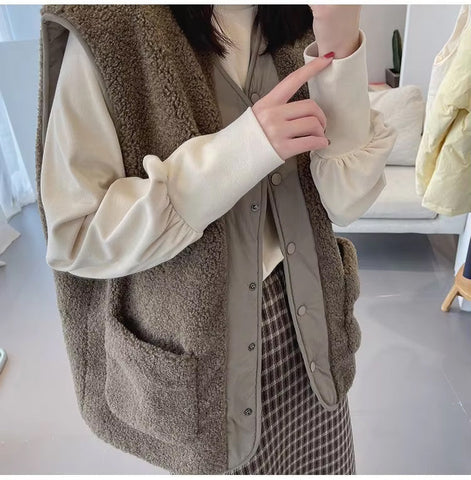 Sleeveless Two Sided Stylish Vest Outerwear