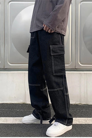 Casual Hip Hop Skateboard Men Jeans Pants