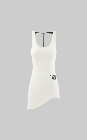 Asymmetric Tank Top with Back Strap