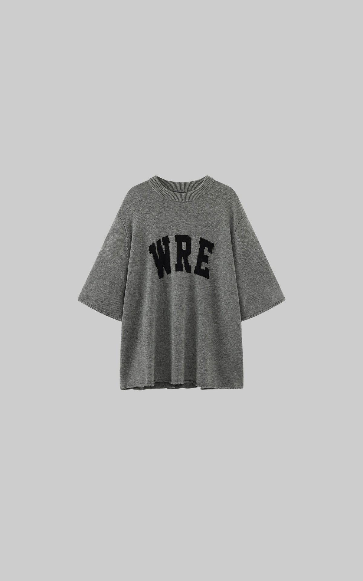 Oversized Knit Sweater with Drop Shoulders